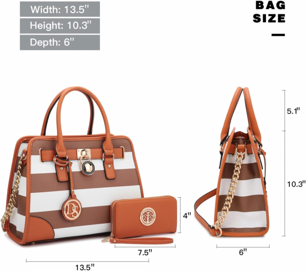 Dasein Luxe Set: Top Handle & Hobo Handbags Duo - Satchels Handbags by Handbags Specialist Headquarter | Available at Handbags Specialist Headquarter