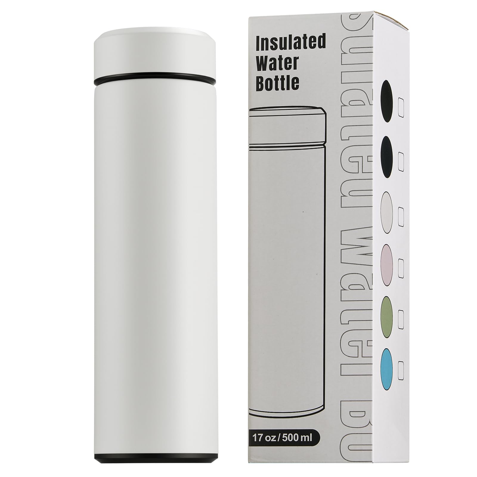ThremoGuard: 17oz Stainless Steel Insulated Bottle - Water Bottles by Handbags Specialist Headquarter | Available at Handbags Specialist Headquarter