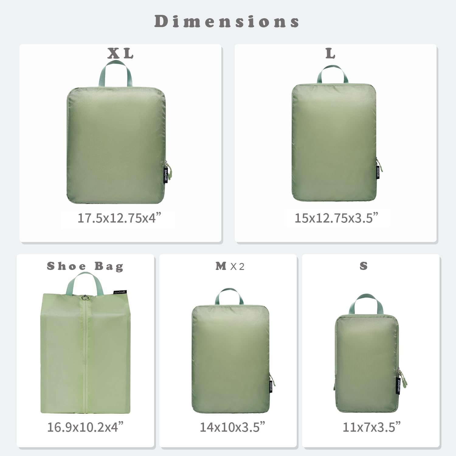 BAGAIL Travel Compression Cubes Set for Packing Ease -  by Handbags Specialist Headquarter | Available at Handbags Specialist Headquarter