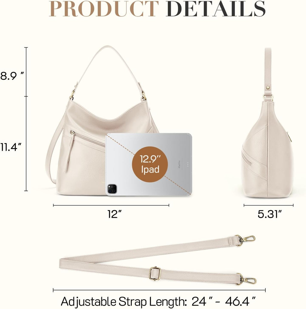 Pocket Zipper Hobo Bag - Hobo Bags by Handbags Specialist Headquarter | Available at Handbags Specialist Headquarter