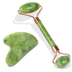 Emerald Glide: Jade Roller & Gua Sha Duo -  by Handbags Specialist Headquarter | Available at Handbags Specialist Headquarter