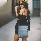 Chic Leather Crossbody with Card Slots for Women -  by Handbags Specialist Headquarter | Available at Handbags Specialist Headquarter