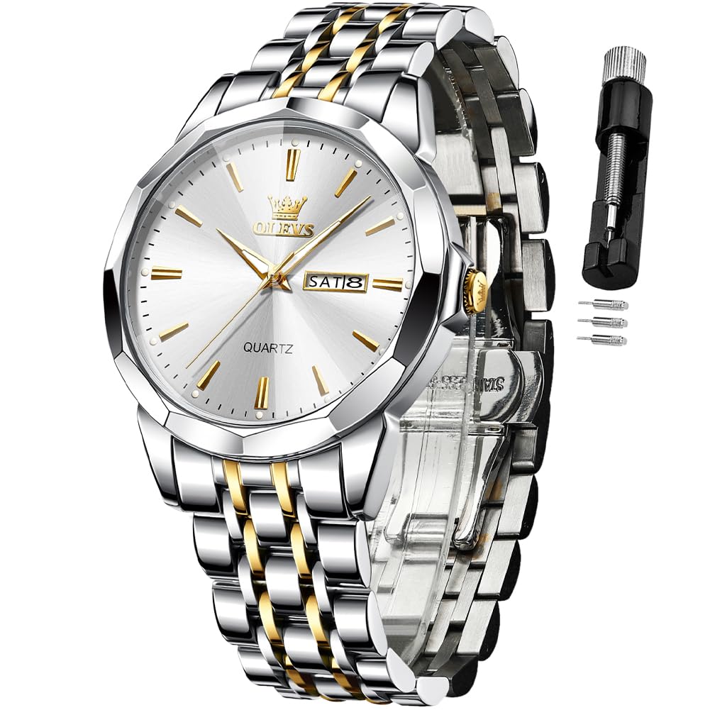 AzureGleam: Elite Men's Diamond Steel Watch