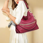 Dasein Luxe Vegan Hobo Bag with Rhinestones - Bucket Bag by Handbags Specialist Headquarter | Available at Handbags Specialist Headquarter