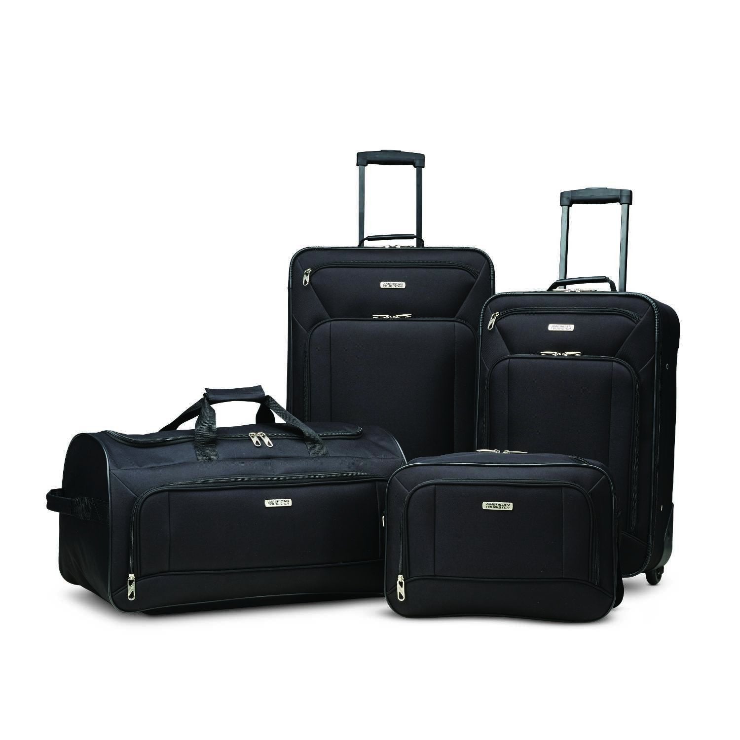 Fieldbrook XLT Black 4-Piece Luggage Set -  by Handbags Specialist Headquarter | Available at Handbags Specialist Headquarter