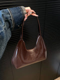PU Leather Moon Shape Shoulder Bag - Tote Bag by Trendsi | Available at Handbags Specialist Headquarter