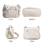 ELDA Chic Crossbody: Soft PU Leather Multi-Pocket Bag - Handbags by Handbags Specialist Headquarter | Available at Handbags Specialist Headquarter