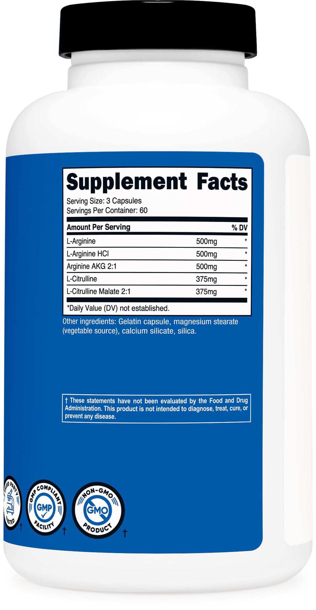 Nutricost Nitric Oxide Surge 2250mg - 180 Caps - Health & Household by Handbags Specialist Headquarter | Available at Handbags Specialist Headquarter