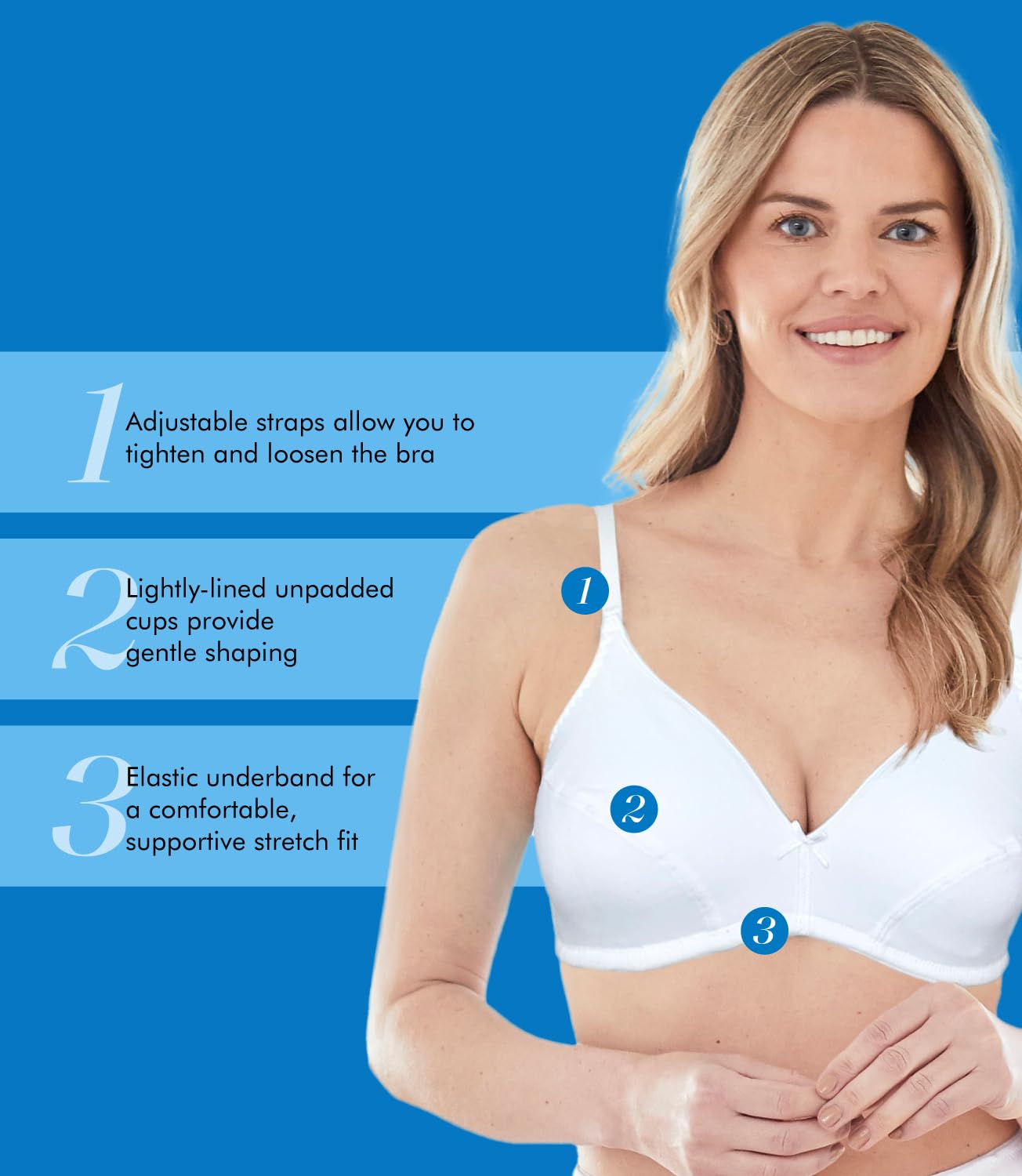 Bestform Women's Cotton Wireless Bra