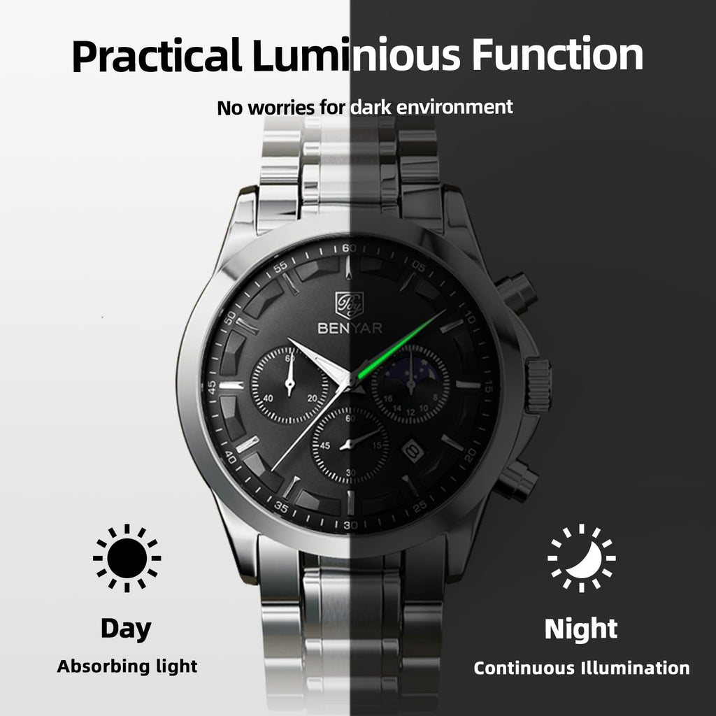 Benyar ChronoPro: Men's Quartz Fashion Watch