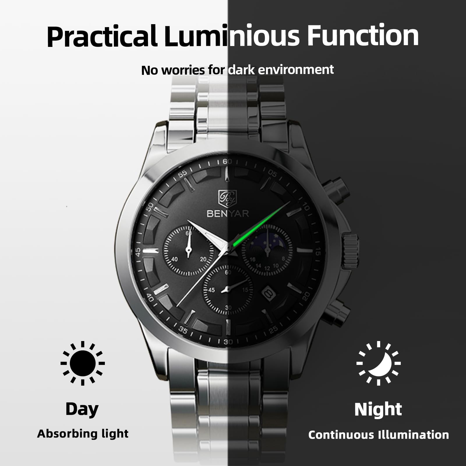 Benyar ChronoPro: Men's Quartz Fashion Watch