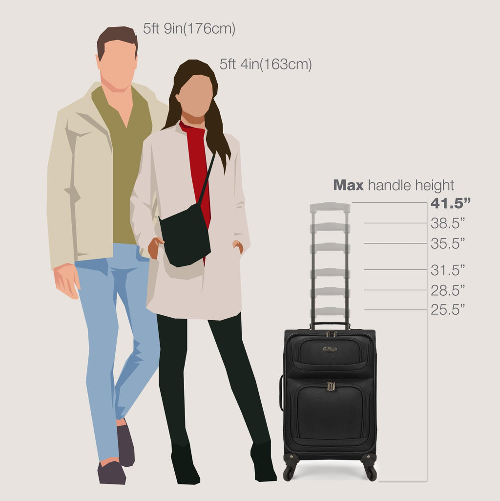 U.S. Traveler Rio Expandable Orange Carry-on -  by Handbags Specialist Headquarter | Available at Handbags Specialist Headquarter