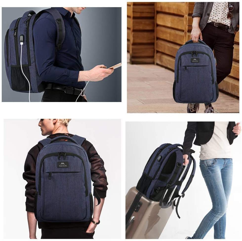 MATEIN SleekGuard Laptop Backpack with USB Port - Backpack Bags by Handbags Specialist Headquarter | Available at Handbags Specialist Headquarter