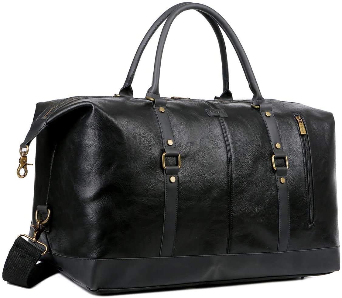BAOSHA Vegan Leather Oversized Duffel Bag
