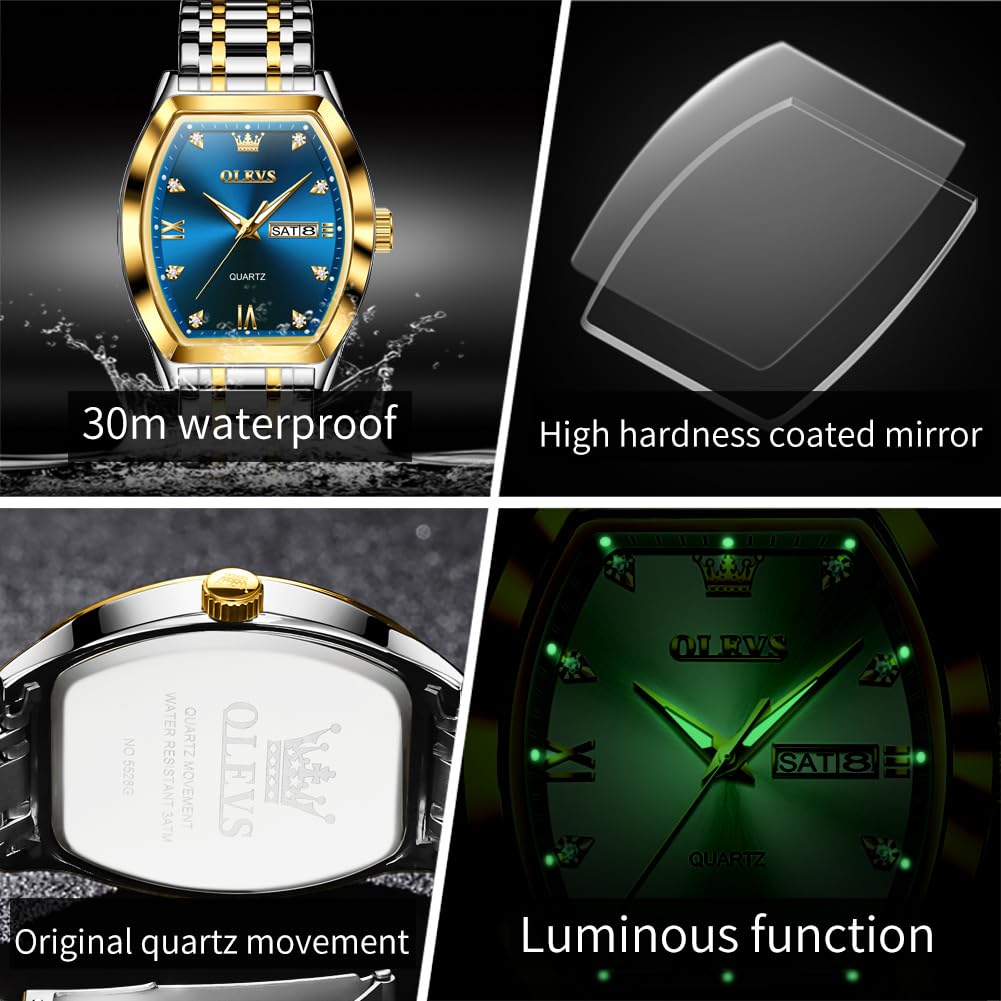 SteelGlow: OLEVS Quartz Men's Luminous Watch