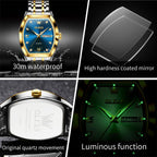 SteelGlow: OLEVS Quartz Men's Luminous Watch