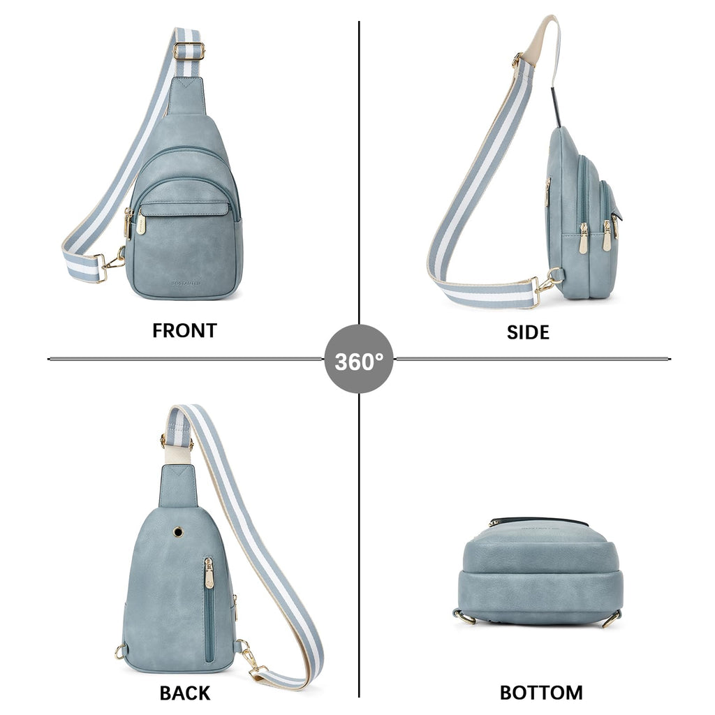 BOSTANTEN Chic Leather Crossbody Sling Bag -  by Handbags Specialist Headquarter | Available at Handbags Specialist Headquarter