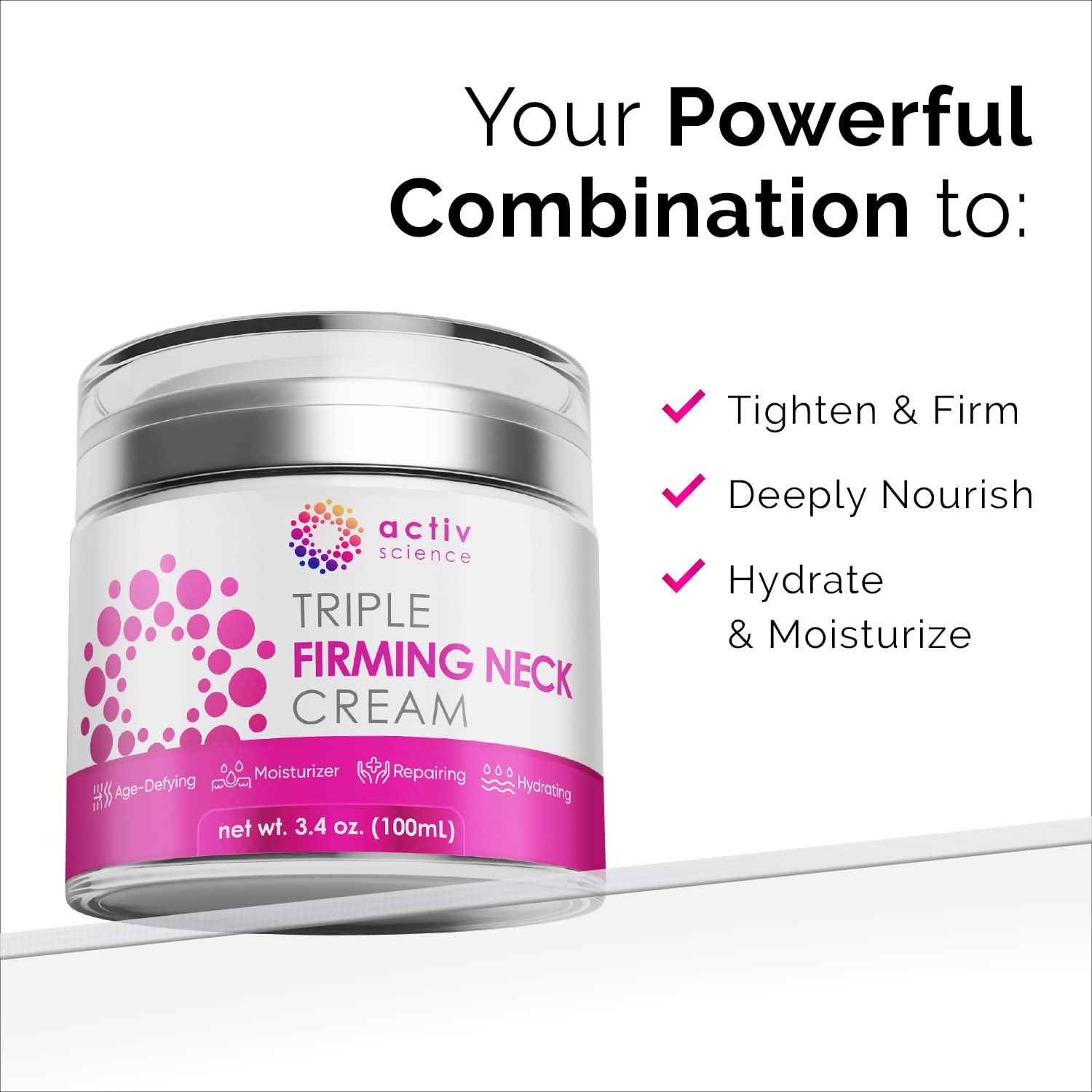 ActiveScience NeckLift Cream - Firm & Hydrate Formula - Health & Household by Handbags Specialist Headquarter | Available at Handbags Specialist Headquarter