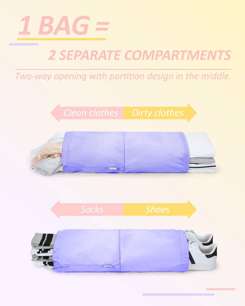 PackPro 6 Set Compression Cubes for Travel - Luggage Travel Bags by Handbags Specialist Headquarter | Available at Handbags Specialist Headquarter