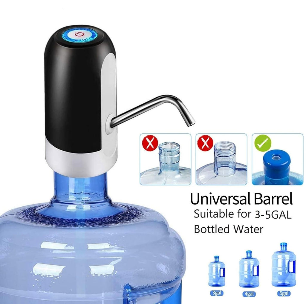 Portable USB Water Dispenser for 3-5 Gallon Bottles