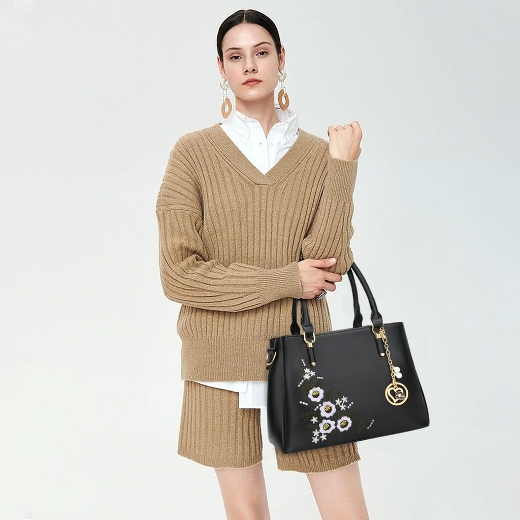 Luxe Leather Satchel & Crossbody Bags -  by Handbags Specialist Headquarter | Available at Handbags Specialist Headquarter