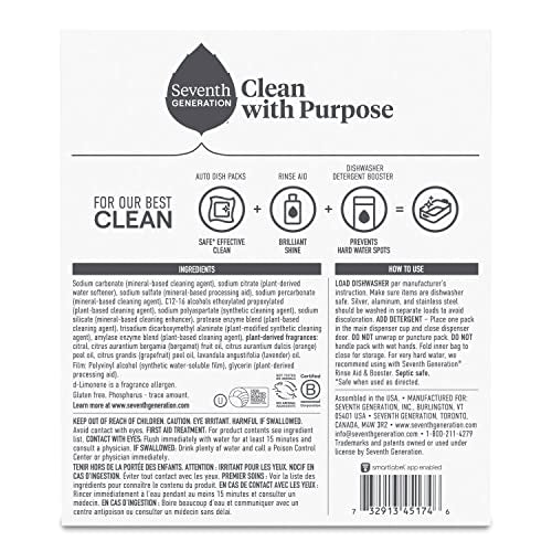 SeventhGen Citrus Sparkle Dishwasher Tabs Duo Pack -  by Handbags Specialist Headquarter | Available at Handbags Specialist Headquarter