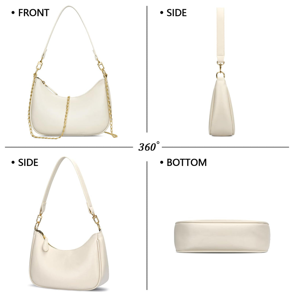 Retro Chic Hobo Bag - Cute Underarm Purse - Shoulder Bags by Handbags Specialist Headquarter | Available at Handbags Specialist Headquarter