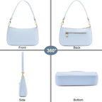 Retro Vegan Leather Shoulder Bag -  by Handbags Specialist Headquarter | Available at Handbags Specialist Headquarter