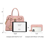 Dasein Women’s 2pcs Satchel & Shoulder Bag Set