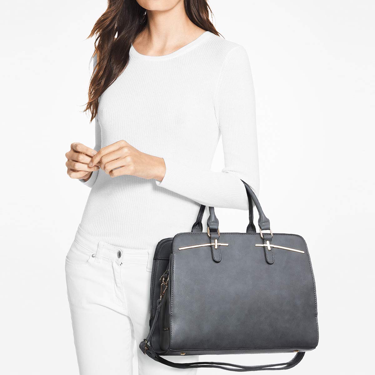 Women’s 2pc Tote & Wallet Handbag Set with 3 Compartments