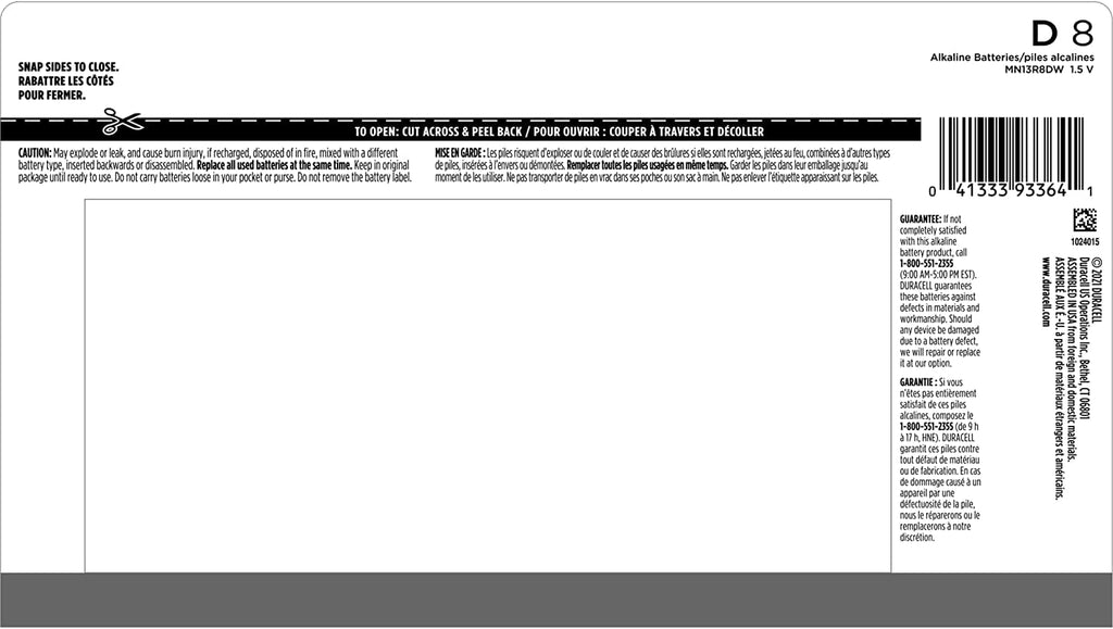 DuraPower D Batteries, 8 Pack - Electronics by Handbags Specialist Headquarter | Available at Handbags Specialist Headquarter