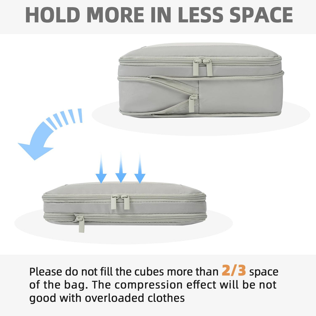 BAGAIL Expandable Travel Compression Cubes Set -  by Handbags Specialist Headquarter | Available at Handbags Specialist Headquarter