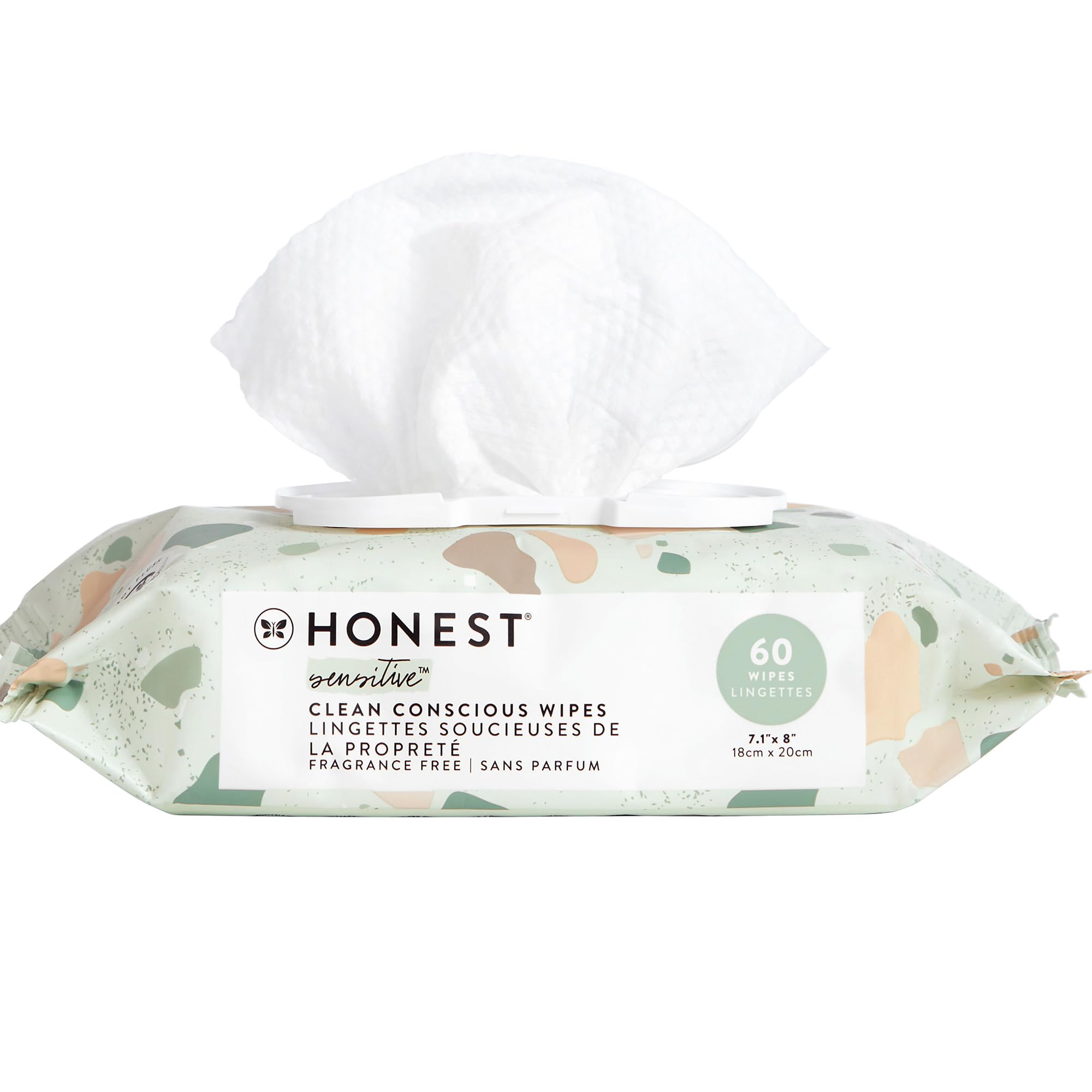 The Honest Company Hypoallergenic Multi-Use Baby Wipes for Sensitive Baby Skin, Pattern Play, 10 Count