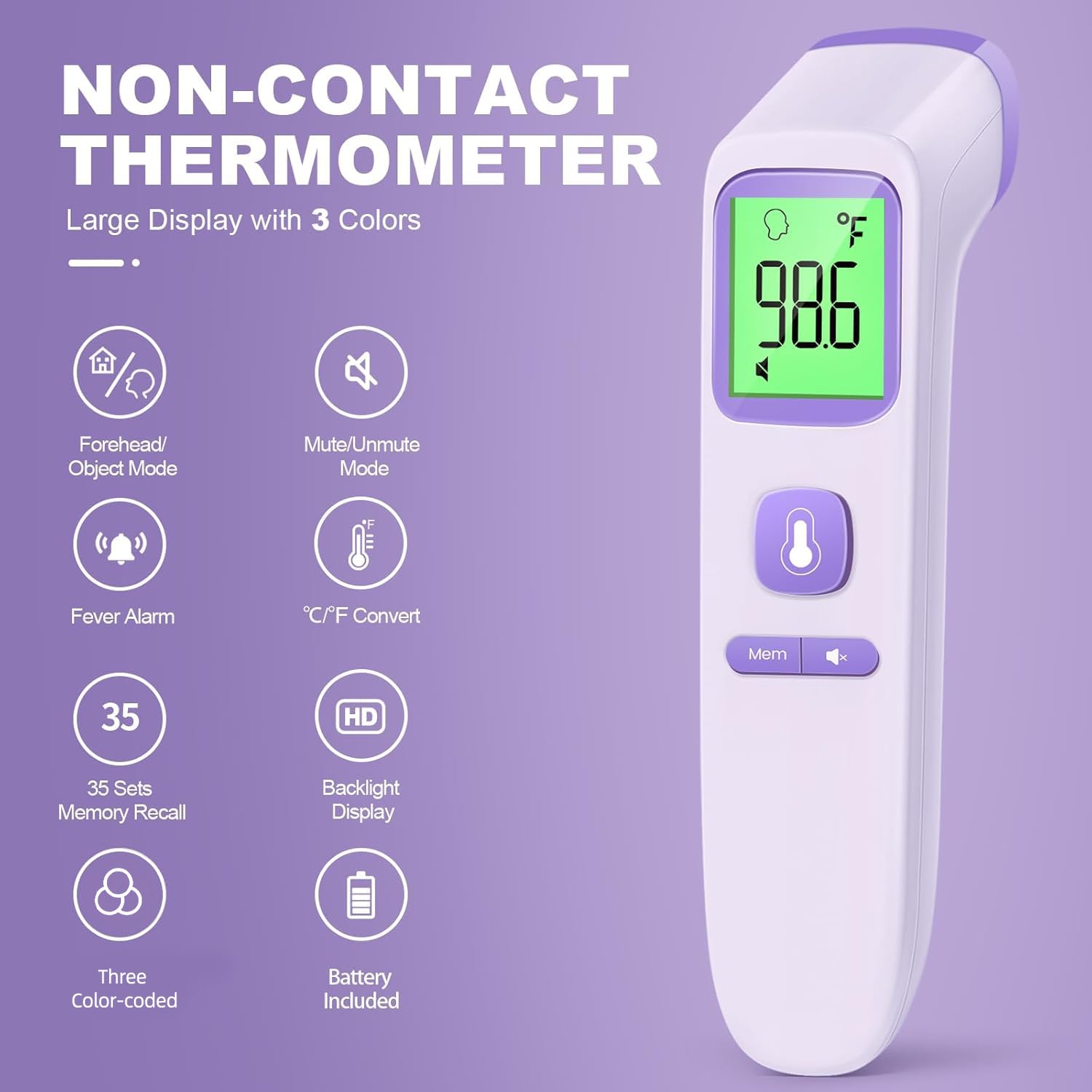 SmartScan No-Touch Thermometer: Family & Fever Care - Health Care by Handbags Specialist Headquarter | Available at Handbags Specialist Headquarter