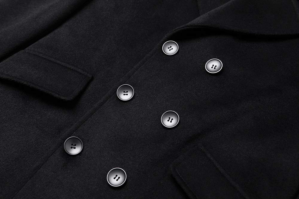 Men's Premium Wool Blend Double Breasted Coat