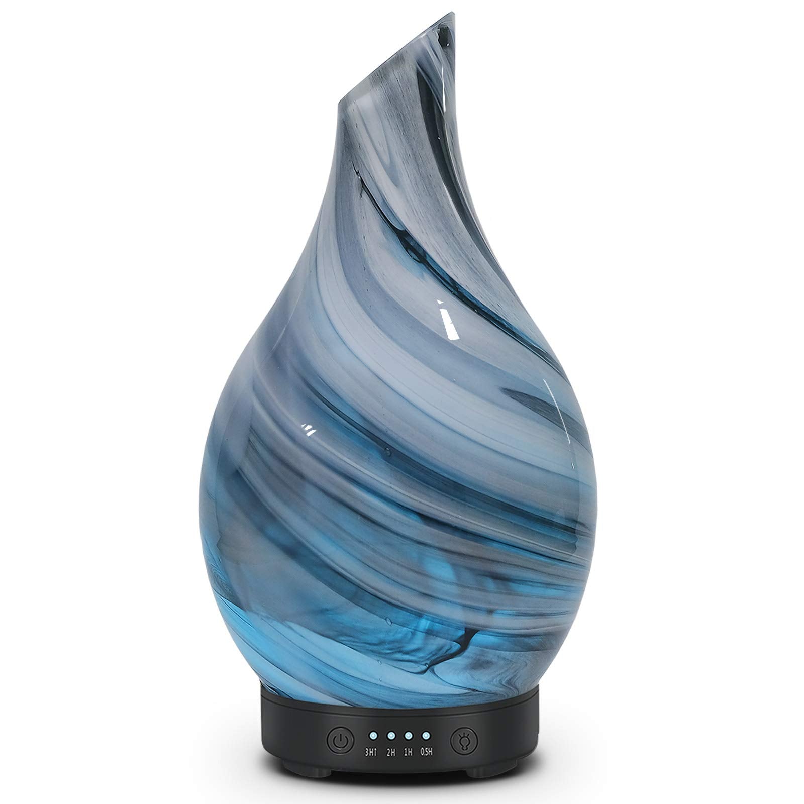 SereneMist Glass: 120ml 7-Color Aromatherapy Diffuser