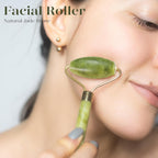 Emerald Glide: Jade Roller & Gua Sha Duo -  by Handbags Specialist Headquarter | Available at Handbags Specialist Headquarter