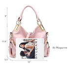 Dasein Luxe Vegan Hobo Bag with Rhinestones - Bucket Bag by Handbags Specialist Headquarter | Available at Handbags Specialist Headquarter