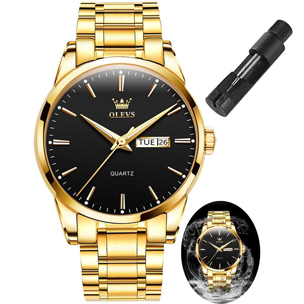 EclipseTime: Luminous Men's Luxury Chrono Watch