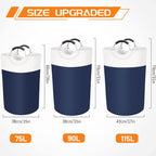 BlissTotes 90L Collapsible Laundry Hamper - Black - Laundry Baskets by Handbags Specialist Headquarter | Available at Handbags Specialist Headquarter