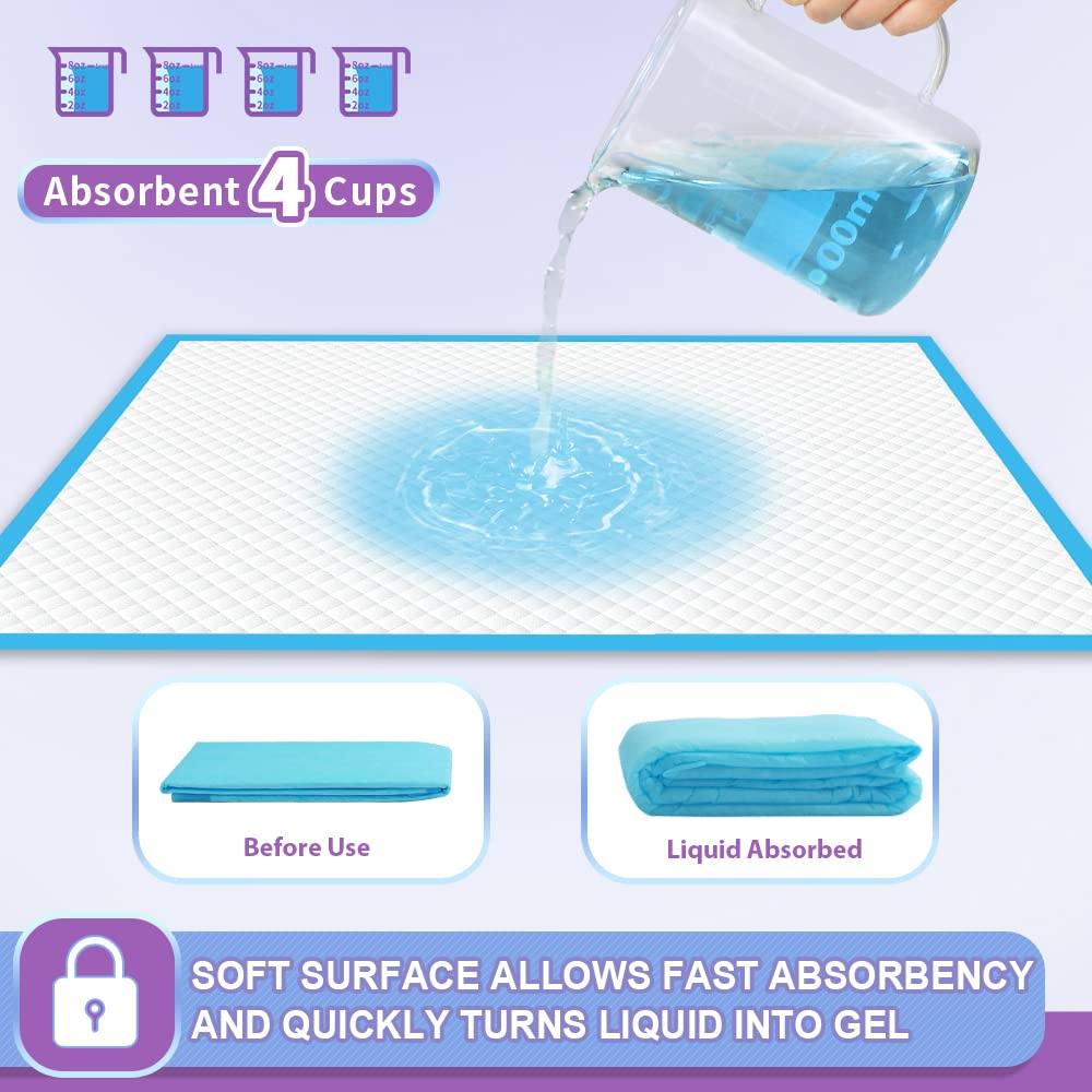 Puppy Pee Pro Pads - 100 Count Super Absorbent Set - Pet Supplies by Handbags Specialist Headquarter | Available at Handbags Specialist Headquarter