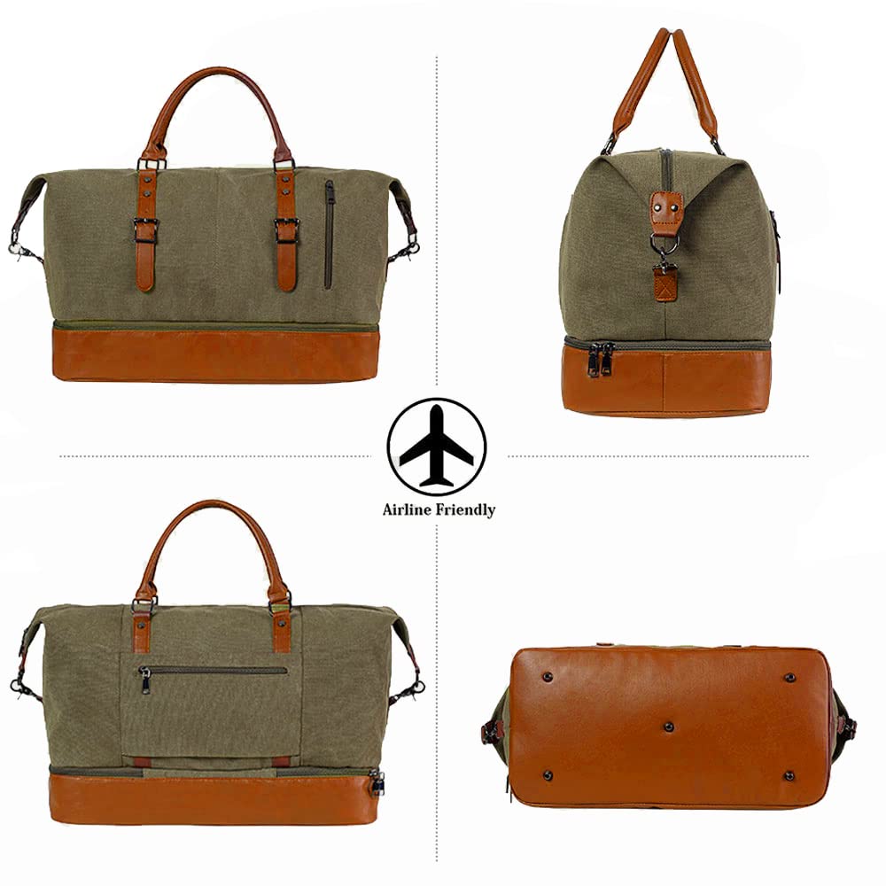 Weekender Overnight Travel Bag with Shoe Pouch