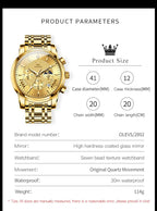 EclipseTime: Luminous Men's Luxury Chrono Watch