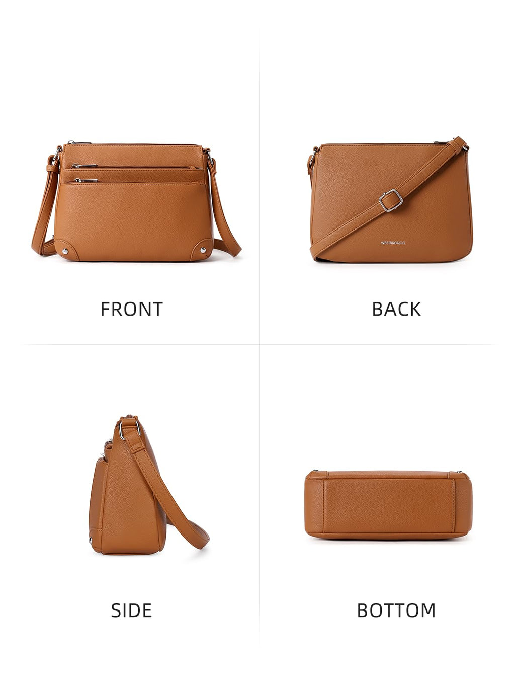 WestBronco ZipSatchel: Women's Medium Crossbody Bag - Handbags by Handbags Specialist Headquarter | Available at Handbags Specialist Headquarter