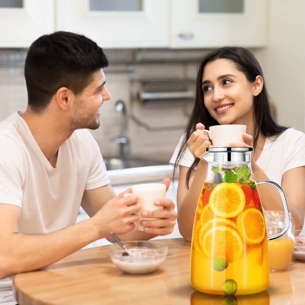 Aofmee Stainless Precision Pitcher - 68oz Borosilicate - Decor by Handbags Specialist Headquarter | Available at Handbags Specialist Headquarter