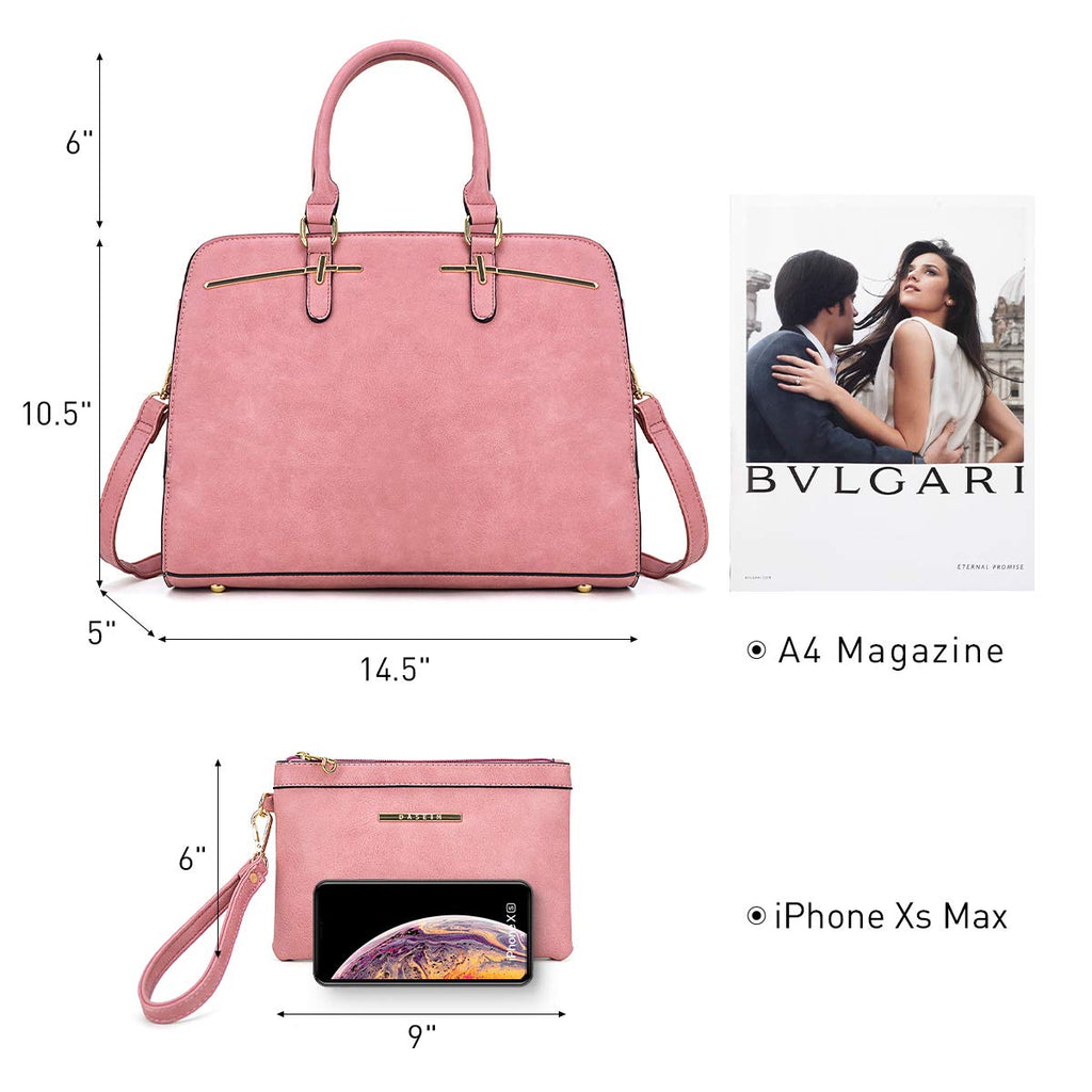 Women’s 2pc Tote & Wallet Handbag Set with 3 Compartments