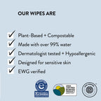 The Honest Company Hypoallergenic Multi-Use Baby Wipes for Sensitive Baby Skin, Pattern Play, 10 Count