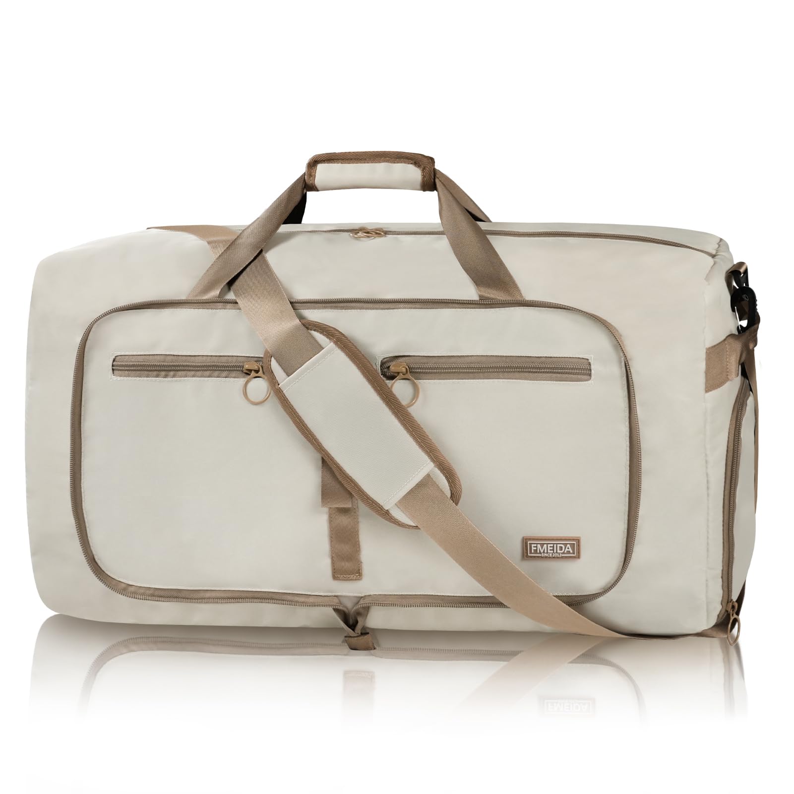 Foldable 65L Duffle Bag with Shoe Compartment