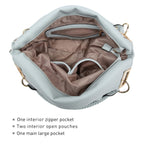 Dasein Luxe Vegan Hobo Bag with Rhinestones - Bucket Bag by Handbags Specialist Headquarter | Available at Handbags Specialist Headquarter