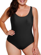 Aleumdr Womens Color Block One Piece Swimsuit